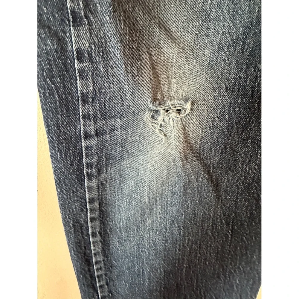 Levis 505 Regular Fit Jeans Mens 36x30 Medium Dark Wash Straight Leg Denim